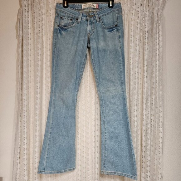 Y2K Levi's Too Superlow Boot Cut 524 Jeans Light Wash - Picture 1 of 5